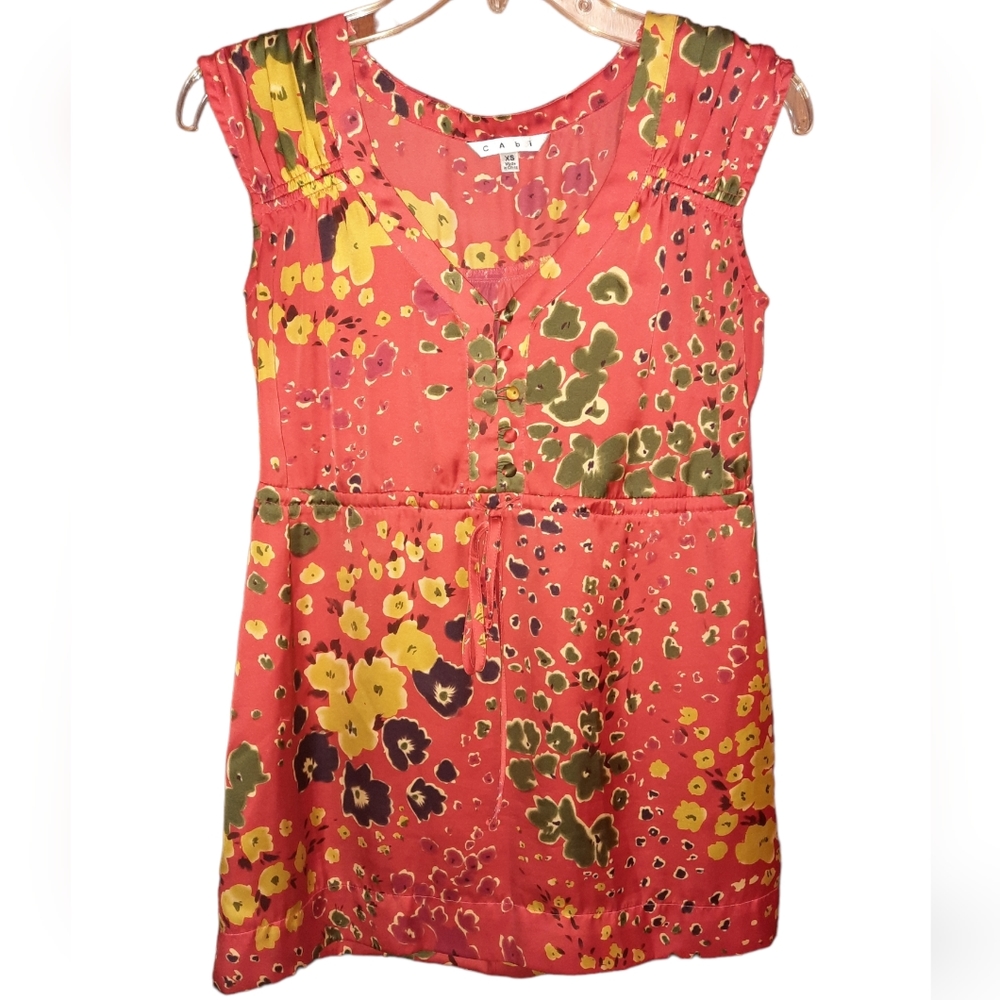CAbi 363 Wildflower Tunic Top Size XS